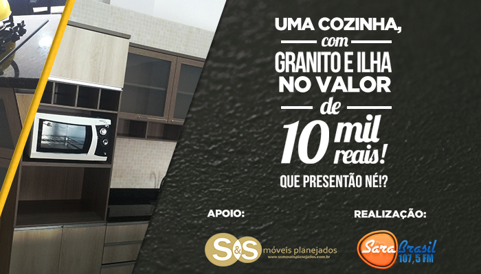 Uma Cozinha com granito e ilha no valor de 10 mil reais! que presentão né!?