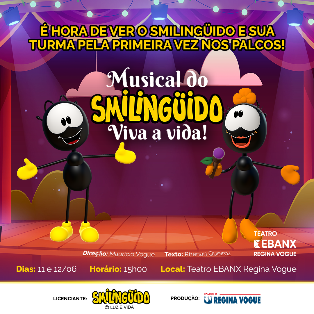 Musical do Smilingüido já têm datas marcadas em Curitiba 